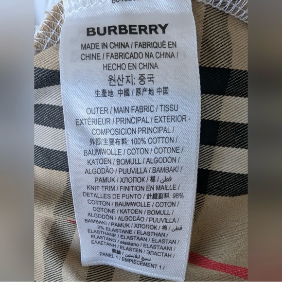 Burberry Women's Check Panel Oversized  Sweatshirt, Size Large - Picture 6 of 11